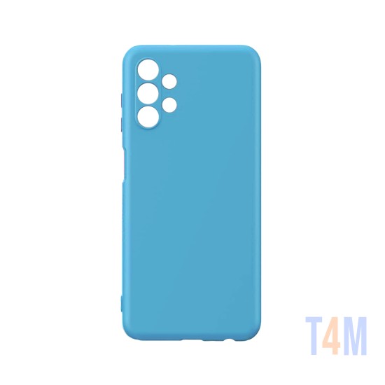 Funda de Silicona con Marco de Cámara para Samsung Galaxy A13 4g Azul